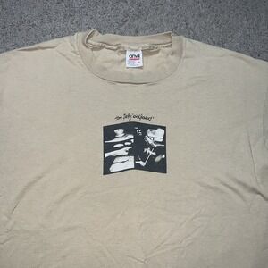 Vintage 1995 TOM PETTY WIldflowers Dogs with Wings Tour T-Shirt Size XL Beige